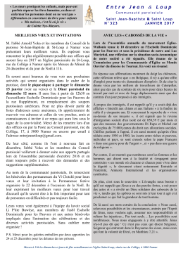 bulletin de janvier 2017