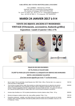 catalogue bijoux 24 janvier 2017