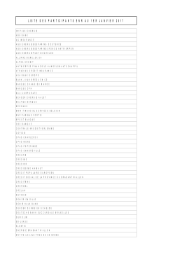 LISTE DES PARTICIPANTS ENR AU 1ER JANVIER 2017