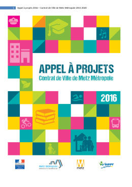 Appel à projet 2016 Contrat de Ville