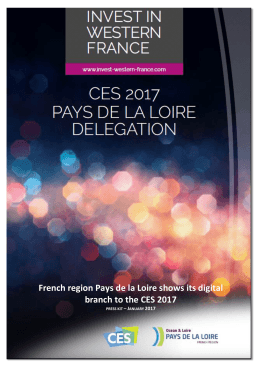 French region Pays de la Loire shows its digital branch to the CES