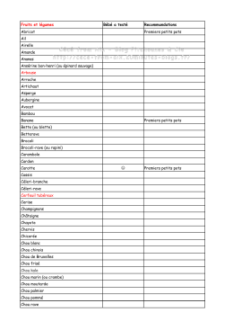 Fruits et l&eacute;gumes B&eacute;b&eacute; a test&eacute; Recommandations Abricot Premiers