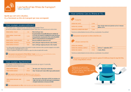Les tarifs et les titres de transport