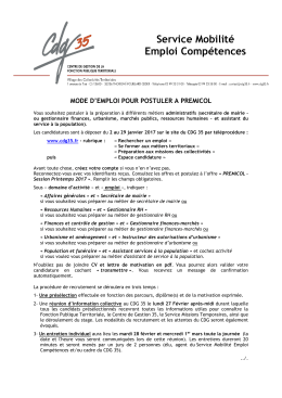 Service Mobilité Emploi Compétences