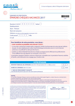 Epargne chèques-vacances