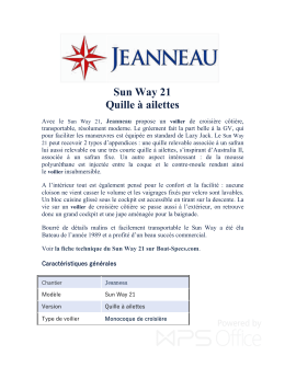 T&eacute;l&eacute;chargez la fiche technique du SUN WAY 21
