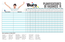 planificateur de vacances