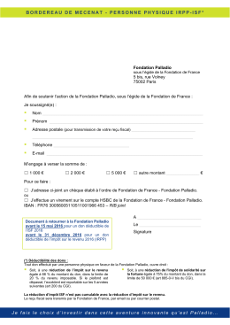 Personne physique IRPP-ISF