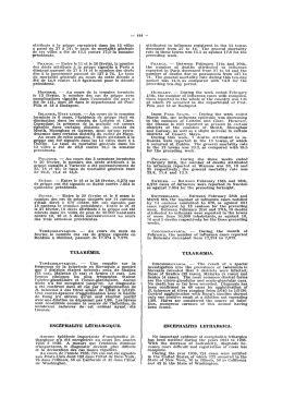 tular&eacute;mie. enc&eacute;phalite l&eacute;thargique. tular&aelig;mia. encephalitis lethargica.