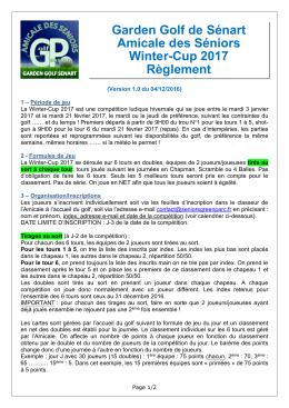 Le règlement