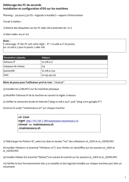 t&acirc;ches &agrave; r&eacute;aliser.