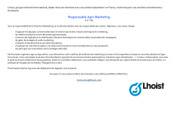 Animateur commercial pour un r&eacute;seau de points de vente