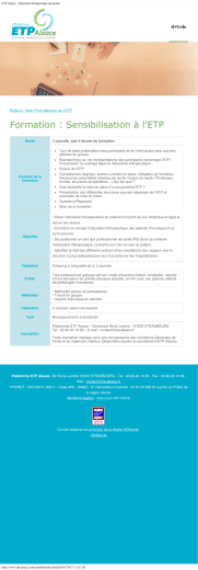 ETP Alsace - Education thérapeutique du patient