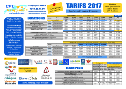 télécharger nos tarifs