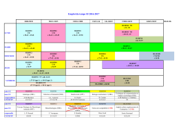 Emploi du temps S5 2016-2017