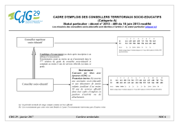 CADRE D`EMPLOIS DES AGENTS D`ENTRETIEN TERRITORIAUX