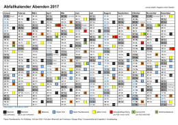 Abfallkalender Abenden 2017