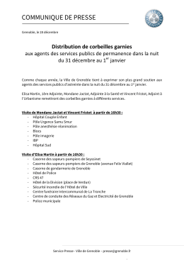 Distribution de corbeilles garnies aux agents des