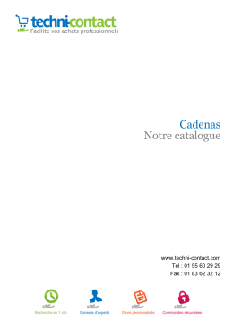 Télécharger le catalogue - Techni