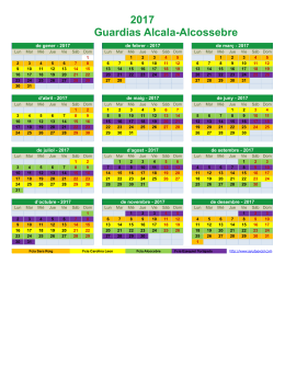 Guardias Alcala-Alcossebre 2017