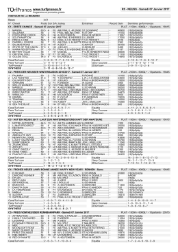 R5 - NEUSS - Samedi 07 Janvier 2017