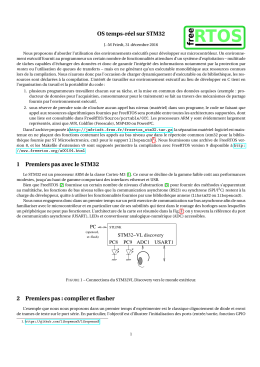 OS temps-réel sur STM32 1 Premiers pas avec le - J.-M Friedt