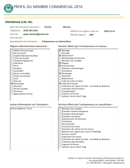 Émondage CLM inc. - Société internationale d`arboriculture Québec