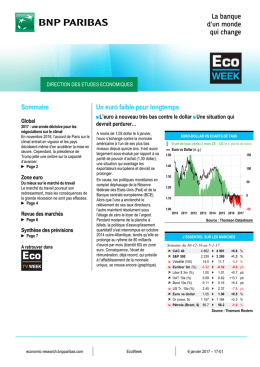 Un euro faible pour longtemps pdf 291.37 KB