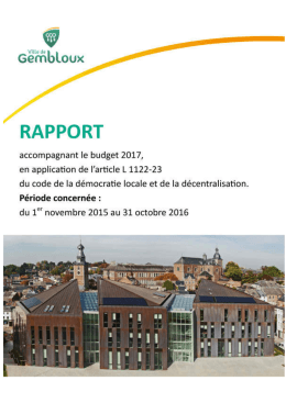 Rapport administratif