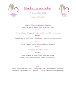 menu 21 x 21-reveillon0101 - Maison M&acirc;connaise des vins