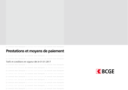 Tarifs et conditions