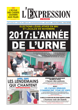 Lundi 02 Janvier 2017