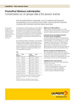 PromoPost Maisons individuelles»