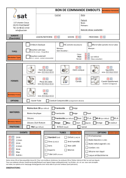 bon de commande embouts