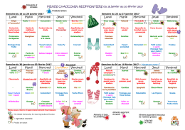 menus scolaires du 22 decembre au 16 janvier 2015