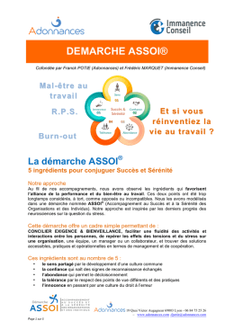 Télécharger le PDF de la Démarche ASSOI