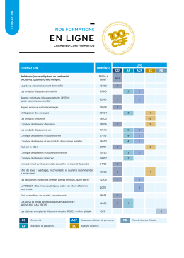 en ligne - Chambre de la sécurité financière