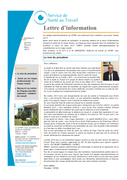 Lettre d`information