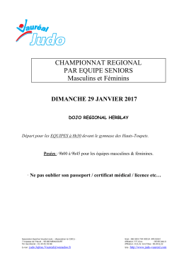 Championnat départemental par équipe seniors