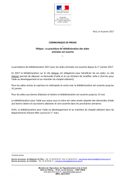 La procédure de télédéclaration des aides animales est ouverte