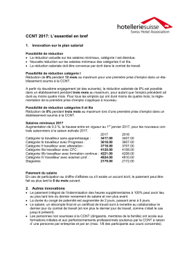 CCNT 2017: L`essentiel en bref