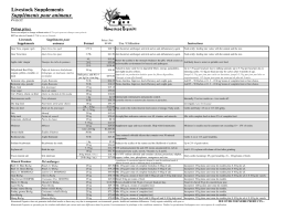 liste de prix de vente au d&eacute;tail