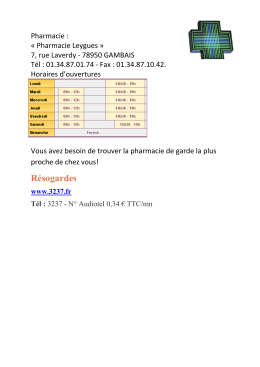 Pharmacie gambais