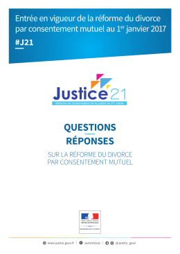 Questions-Réponses - Ministère de la Justice