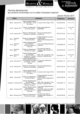 Janvier et février 2017 - Conseil départemental de Meurthe-et