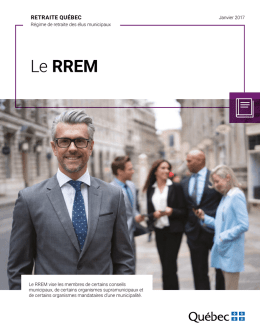Le RREM - Retraite Québec