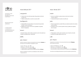 menu februari 2017 koffie menu février 2017 café