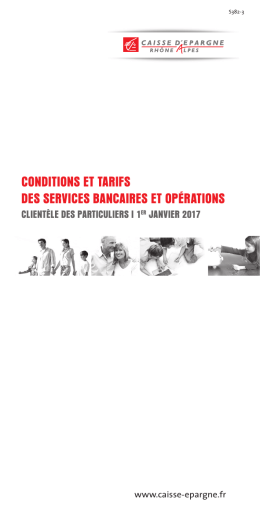 DOCUMENT Extrait de la tarification des