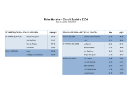 Fiche Horaire - Circuit Scolaire 2204 - Saint-Brisson-sur
