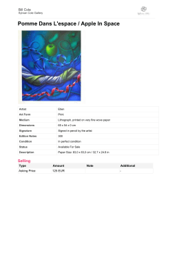 Pomme Dans L`espace / Apple In Space